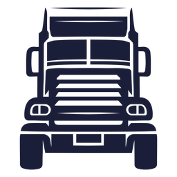Frontal simple cut out truck PNG Design Transparent PNG