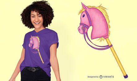 Diseño de camiseta de caballo hobby