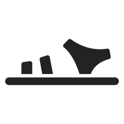 Sandal cut out PNG Design