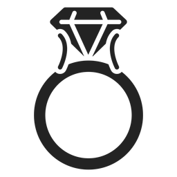 Diamond ring cut out Transparent PNG