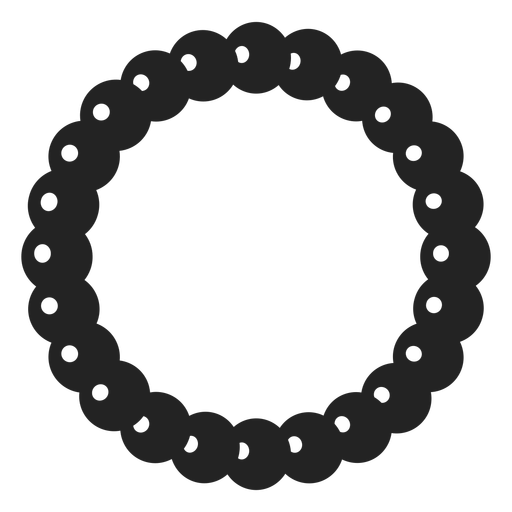 Pearl necklace cut out PNG Design