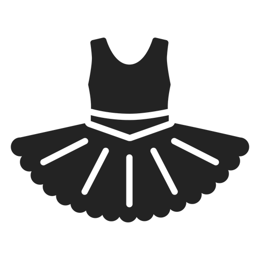 Tutu dress cut out PNG Design