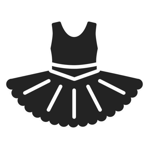 Design PNG E SVG De Silhueta De Tutu Da Bailarina Para Camisetas