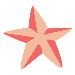 Christmas tree topper semi flat PNG Design