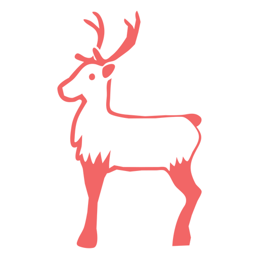 Christmas reindeer cut out PNG Design