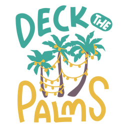 TropicalChristmas-Phrases-BrushedPrint - 1 PNG-Design