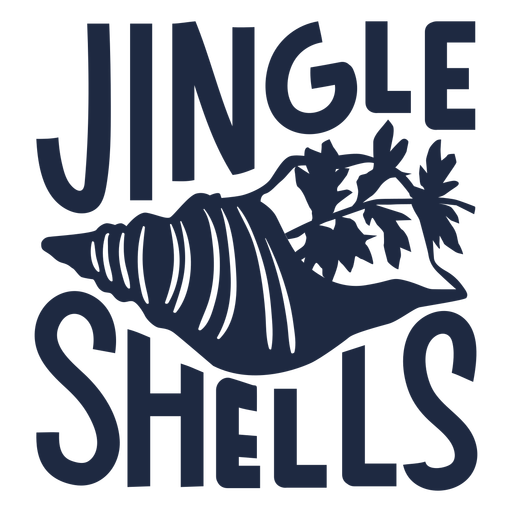 Jingle shells christmas badge cut out