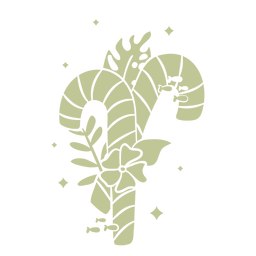 Sillhouette de Natal tropical escovado à mão - 7 Desenho PNG