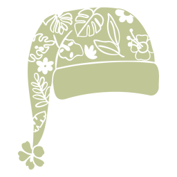 Tropical christmas hat cut out PNG Design