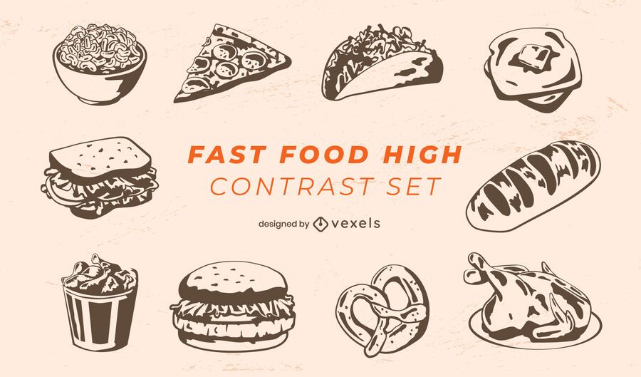 Fast food meals pack Fast food meals pack