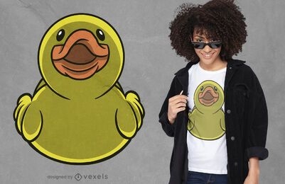 Frontal rubber duck t-shirt design
