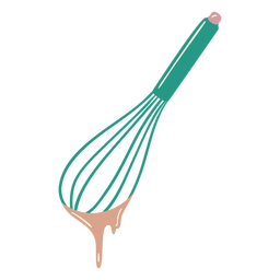 Used green whisk glossy PNG Design Transparent PNG