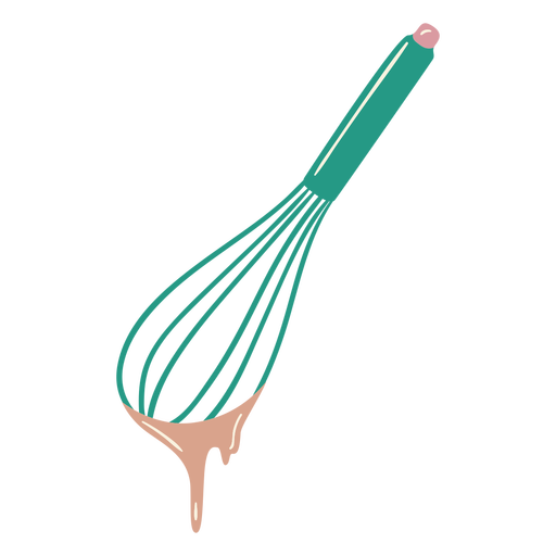Used green whisk glossy PNG Design