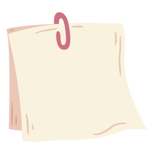 Papers with clip semi flat PNG Design