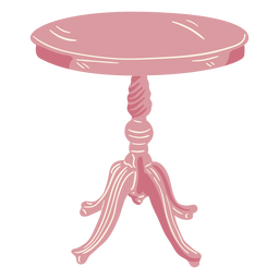 Pink vintage table cut out color Transparent PNG
