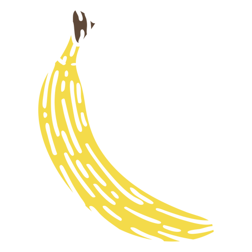Banana color cut out  PNG Design