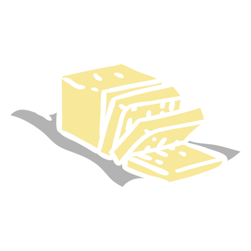 Butter cut out PNG Design