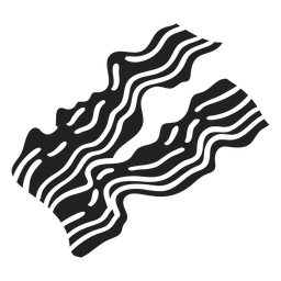 Bacon cut out PNG Design