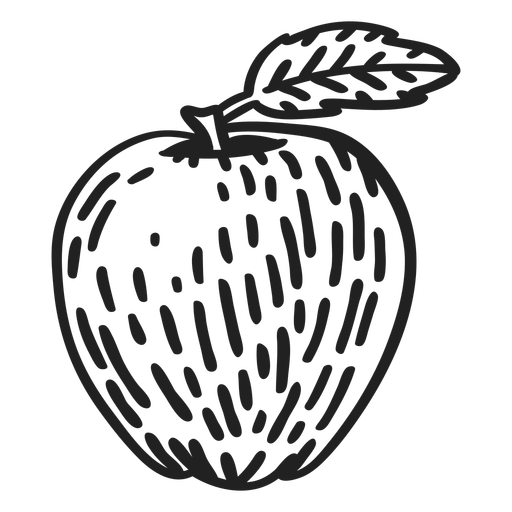 Fresh Apple stroke PNG Design