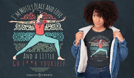 Yoga sassy quote t-shirt design Yoga sassy quote t-shirt design