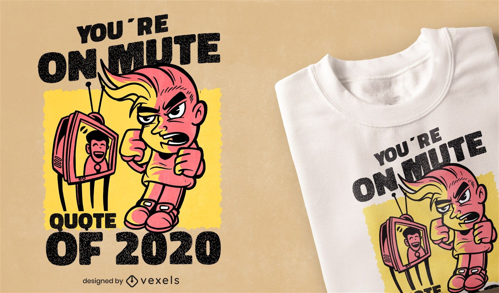 Ged?mpftes 2020-Zitat-T-Shirt-Design