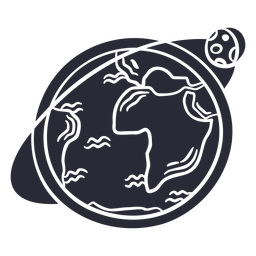 Vinilo del contorno del cuaderno espacial - 0 Diseño PNG