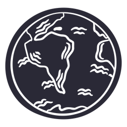 Planet Earth cut out PNG Design