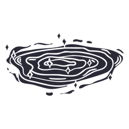 Vinilo del contorno del cuaderno espacial - 2 Diseño PNG