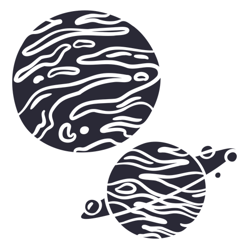 Planets cut out PNG Design