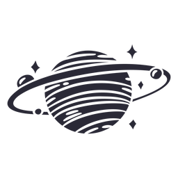 Saturn cut out PNG Design