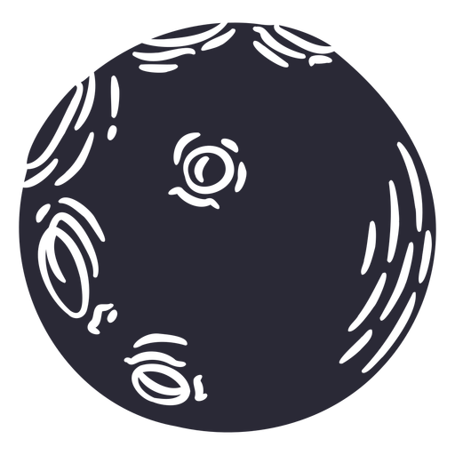 Full moon cut out PNG Design
