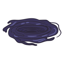 Black hole color doodle PNG Design
