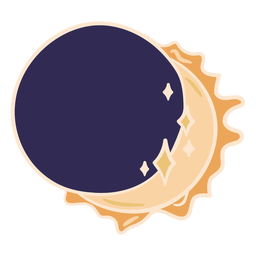 Sonnen- und Mondfinsternis PNG-Design