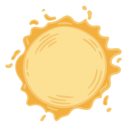 Simple sun doodle Transparent PNG