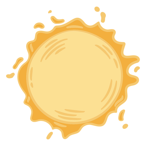 Simple sun doodle PNG Design