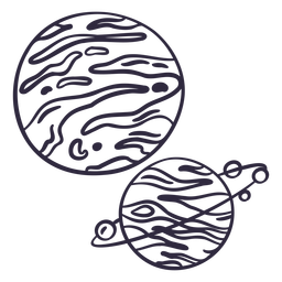 Space Notebook Contour Stroke - 3 Desenho PNG