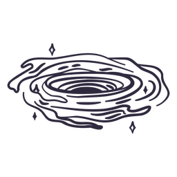 Trazo de contorno del cuaderno espacial - 4 Diseño PNG