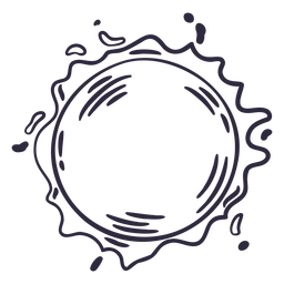Space Notebook Contour Stroke - 9 Desenho PNG