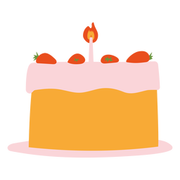 Padaria e doces cor cortada à mão - 1 Desenho PNG