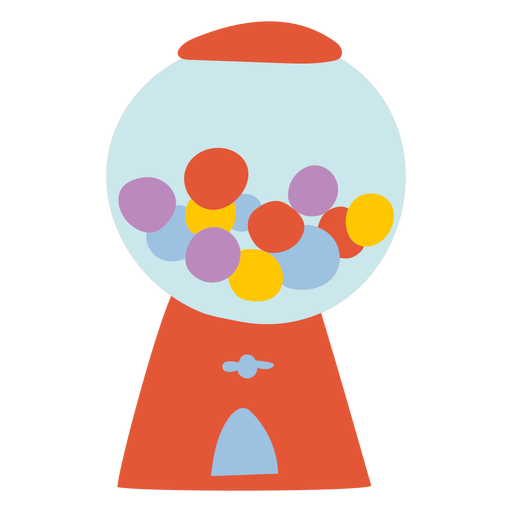 Gumball machine flat PNG Design