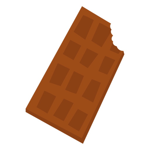 Chocolate bar semi flat PNG Design