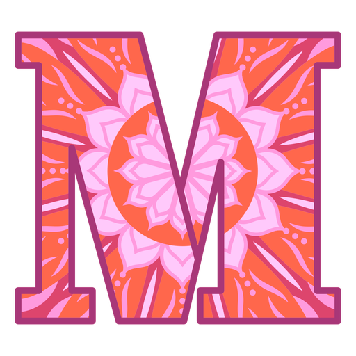 M letter mandala