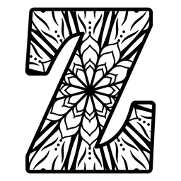 MandalaMonogramasFemenine - 65 Diseño PNG