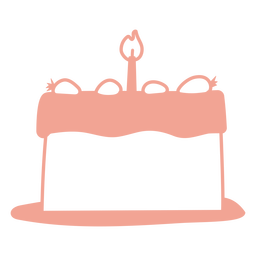 Birthday cake filled stroke PNG Design Transparent PNG