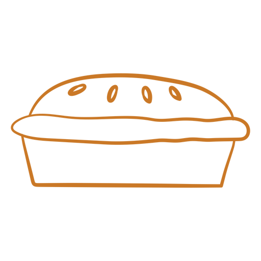 Bäckerei und Süßigkeiten Handgeschnittener Strich - 16 PNG-Design