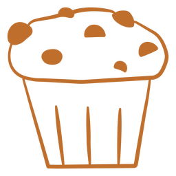 Bäckerei und Süßigkeiten Handgeschnittener Strich - 18 PNG-Design