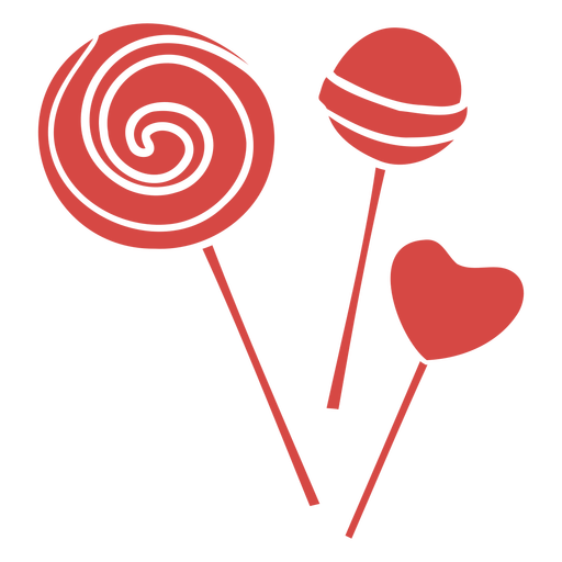 Lollipop cut out PNG Design