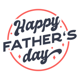Happy father's day color stroke PNG Design Transparent PNG