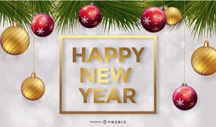 New Year Vector Background Design Element 1 Vector Download