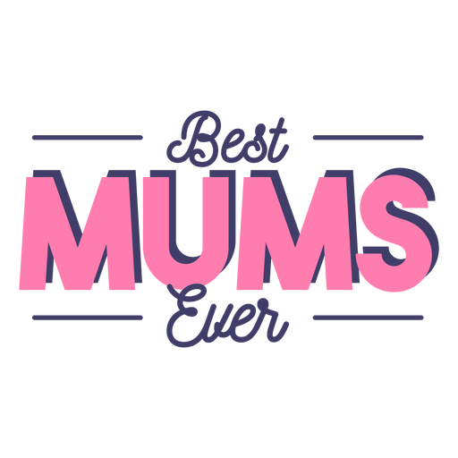 Beste Mamas Schriftzug PNG-Design
